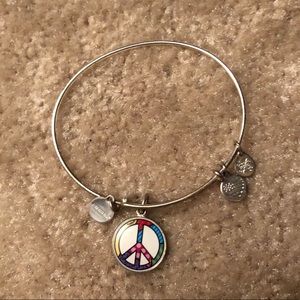 Alex and Ani peace sign bracelet